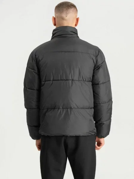 TEESHOPPEN Geacă de primăvară-toamnă Puffer Jacket negru