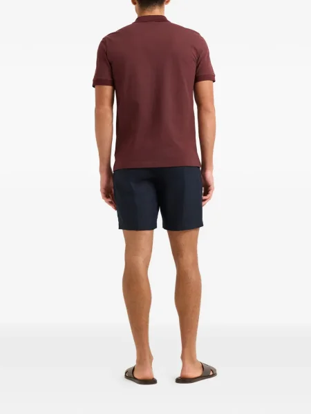 Scurt tricou polo Orlebar Brown roșu