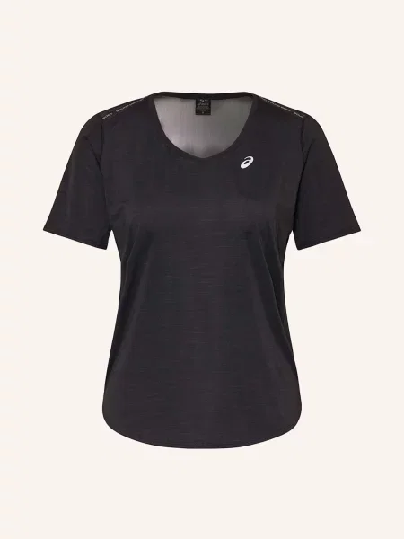 Asics Koszulka Do Biegania Road schwarz czarna