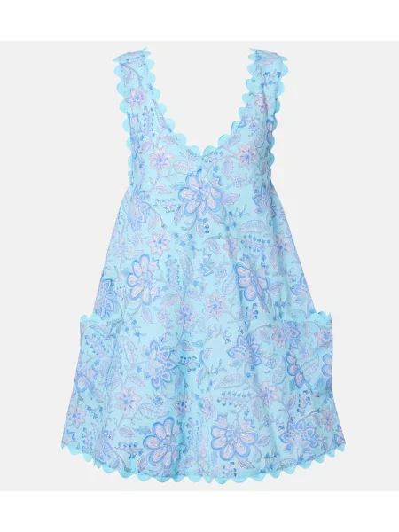 Sukienka w kwiaty Juliet Dunn w kwiatki niebieska