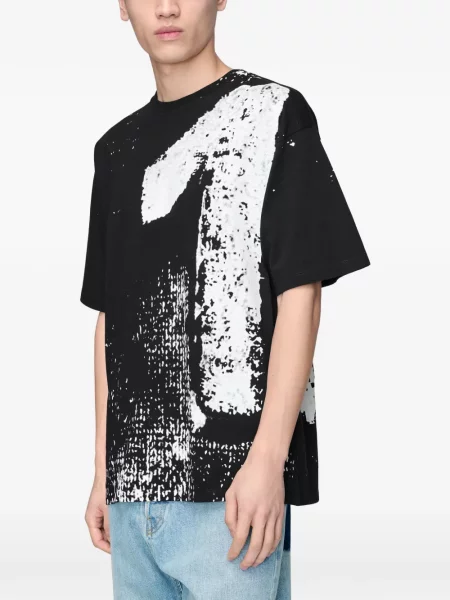 Tricou Maison Margiela cu imagine negru