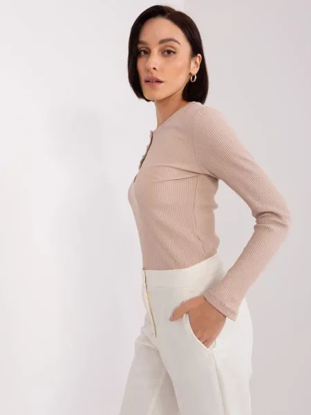 Bluză Fashionhunters bej