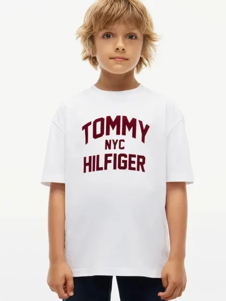 Tommy Hilfiger majica za djecu od pamuka bijela