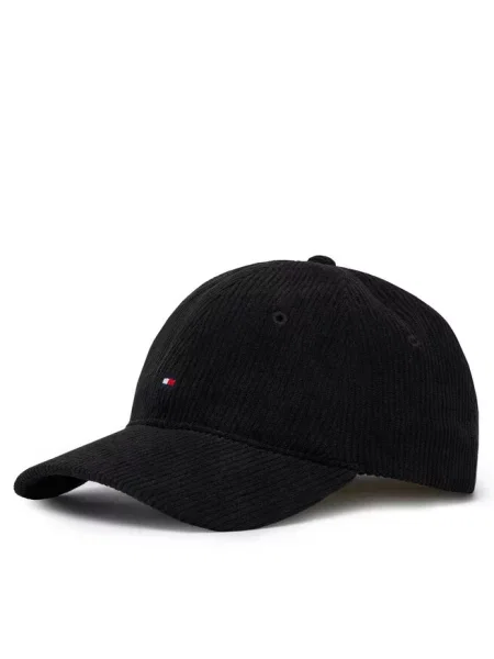 Czapka z daszkiem z wyhaftowanym logo model FLAG CORD' Tommy Hilfiger czarna