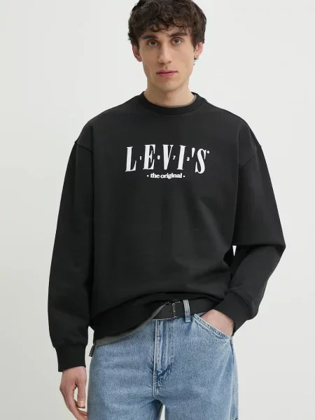 Levi's bluza z nadrukiem czarny