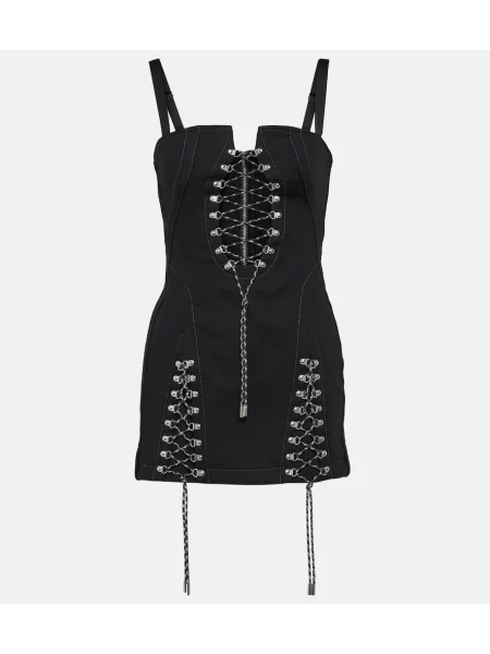 Sukienka Dion Lee sznurowana koronkowa czarna