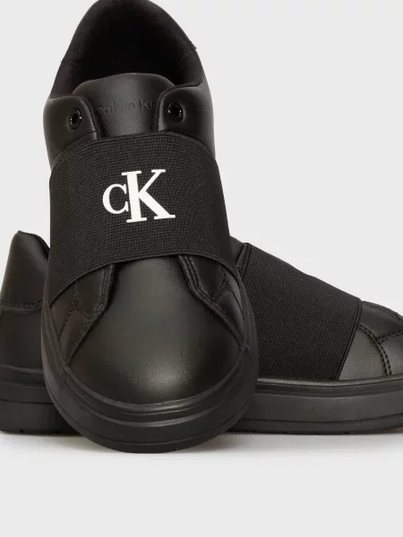 Дитячі Кеди низькі Calvin Klein Kids поліуретан чорний