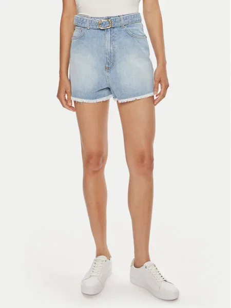 TWINSET Джинсові шорти Голубий Straight Fit