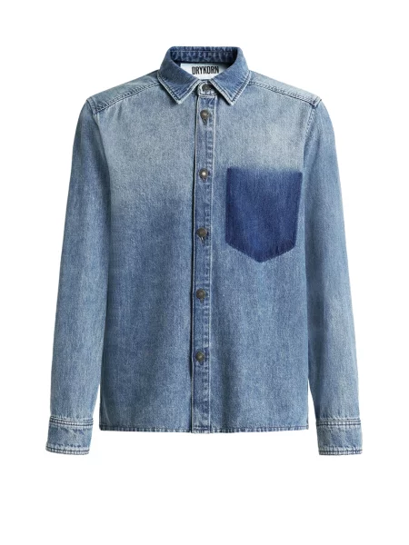 DRYKORN Cămașă denim albastru