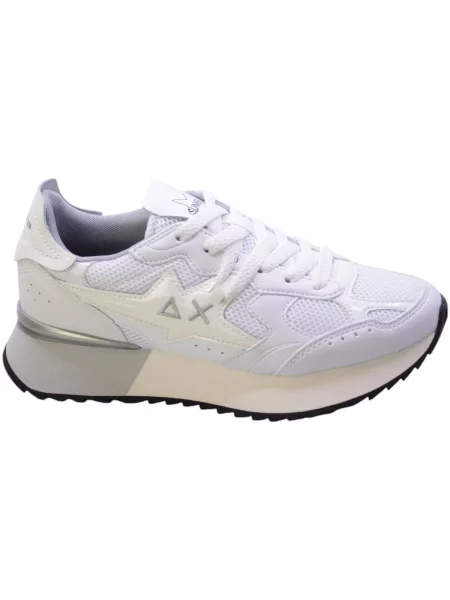 Pantofi Sun68 alb