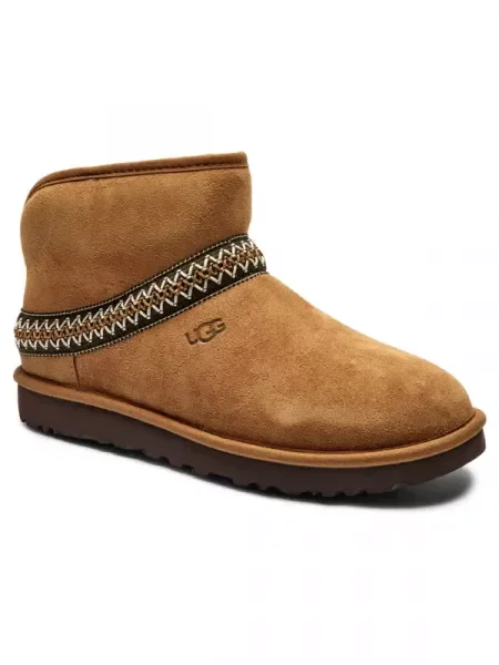UGG De piele bocanci CLASSIC MINI CRESCENT