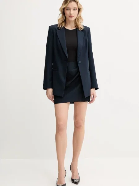 Піджак Armani Exchange однобортний однотонний синій