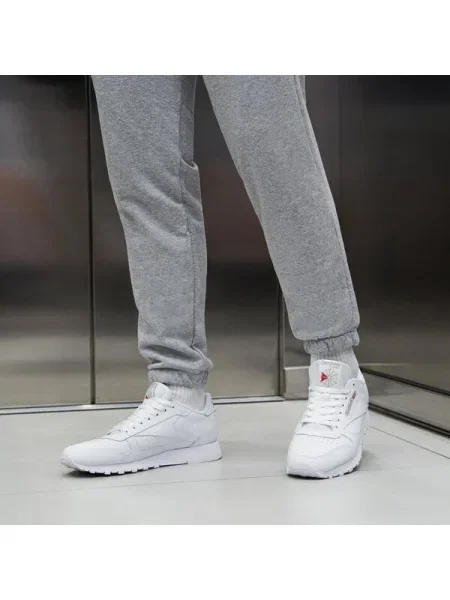 Сникърси Reebok Classic Leather Ftw White/ Ftw White/ Pure Grey 3 EUR 36 бяло