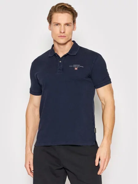 Napapijri Поло Elbas Regular Fit cиній