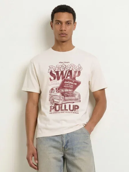 Levi's® Tričko / hnědá bílá