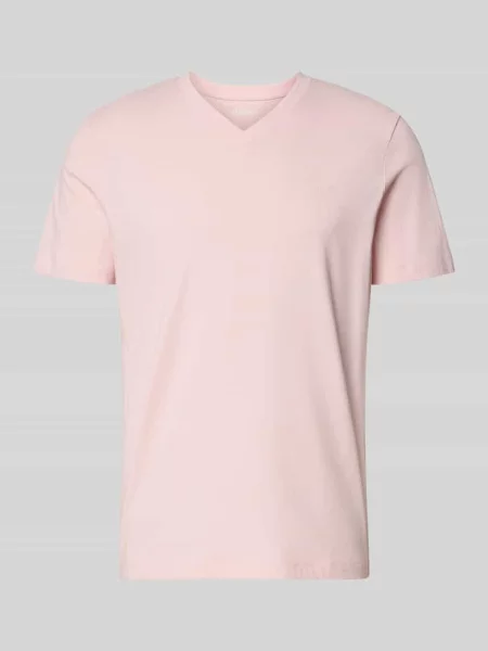 T-shirt o kroju regular fit z czystej bawełny S.oliver Red Label różowa