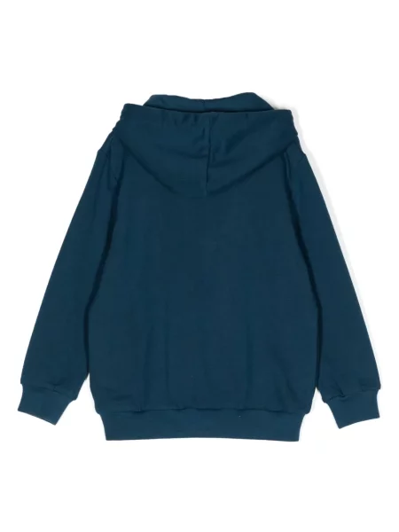 Bluza z kapturem dziecięca Il Gufo niebieska