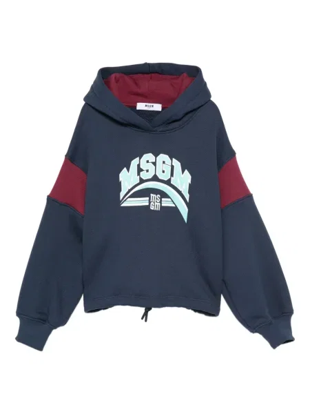 Bluza z kapturem dziecięca Msgm niebieska