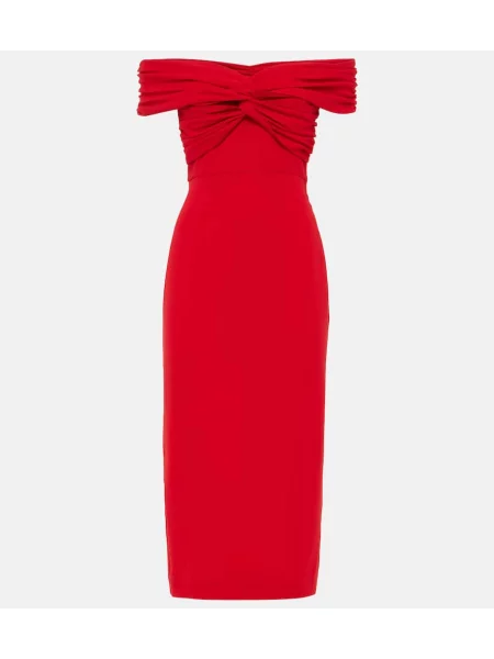 Rochie midi Self-portrait până la genunchi de costum roșu