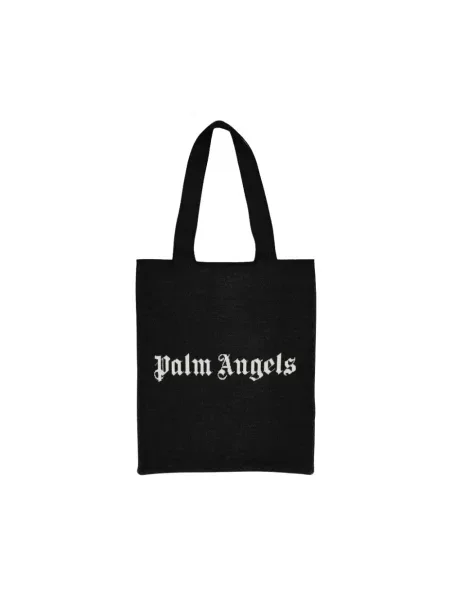 Torba Palm Angels wełniana z logo czarna