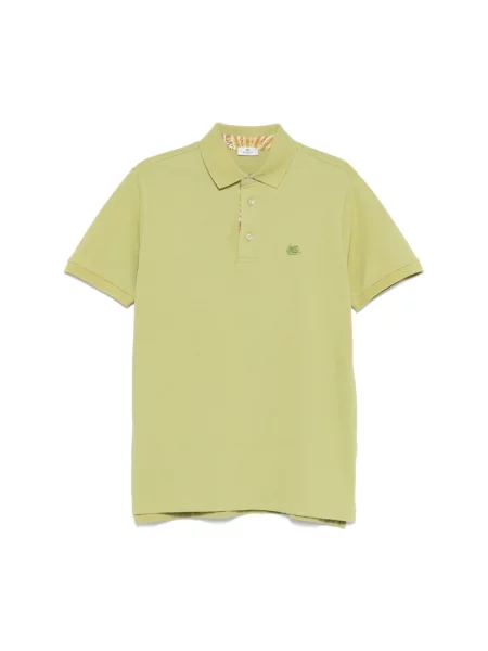 Koszulka polo Etro z krótkim rękawem zielona