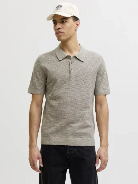 Jack & Jones koszulka polo JPRBluriley Mężczyźni S brązowy