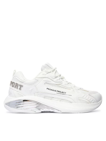 Sneakersy Plein Sport Pegasus Project SAFS biela