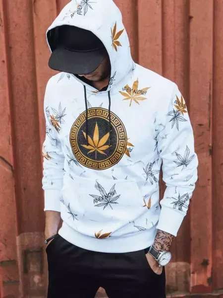 Bluza z nadrukiem Dstreet biała