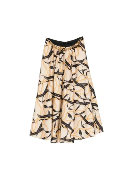 Spódnica midi Elisabetta Franchi beżowa