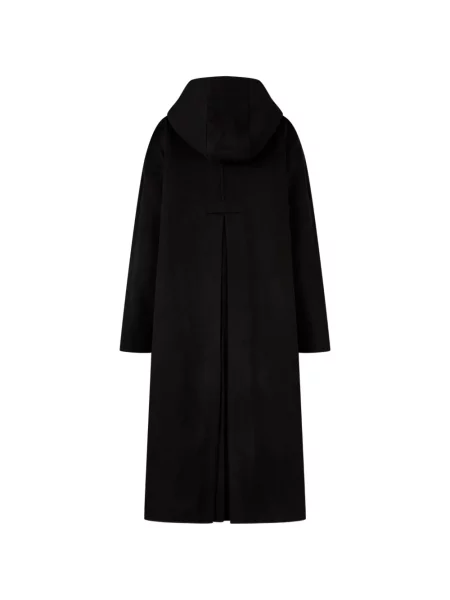 Palton Tomboy cu glugă negru