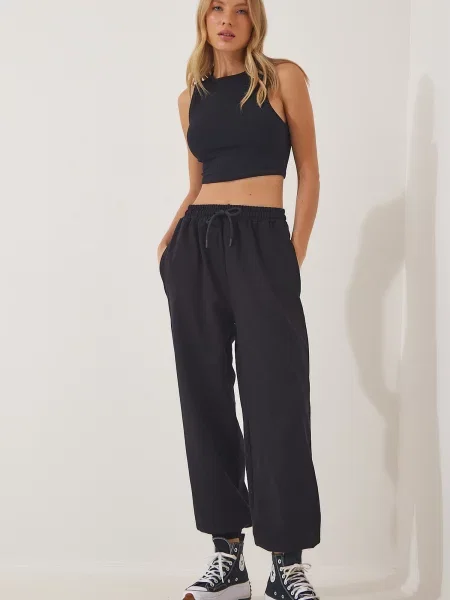 Happiness İstanbul Pantaloni negru