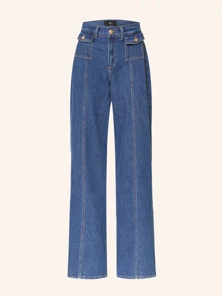 7 For All Mankind Wide Leg Džíny Lotta artifact