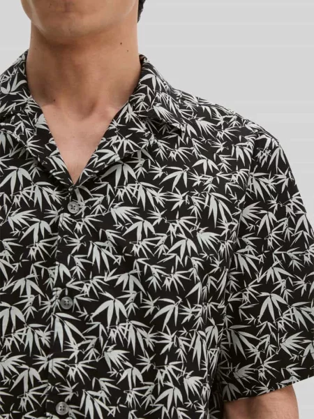 Koszula casualowa o kroju regular fit z czystej bawełny Marc O'polo czarna