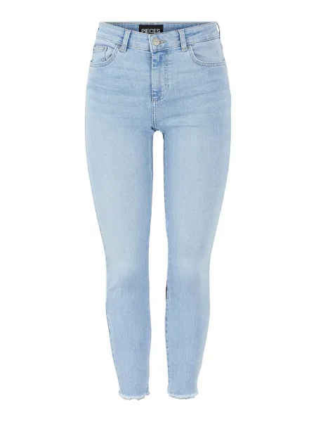 PIECES Jeans Delly deschis albastru