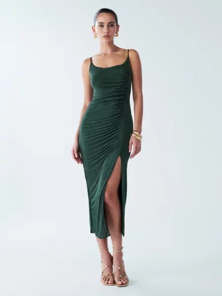 BWLDR Rochie Lani pin verde
