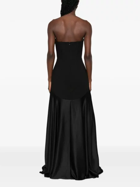 Rochie maxi Solace London fără bretele negru