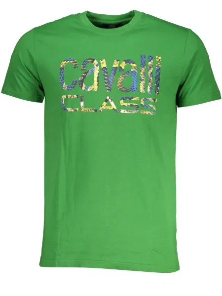 Tricou Cavalli Class scurt verde