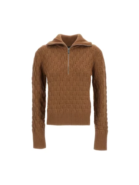 Sweter Wales Bonner wełniany brązowy