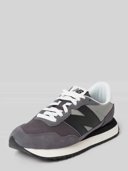 Sneakersy z naturalnej skóry bydlęcej New Balance szare