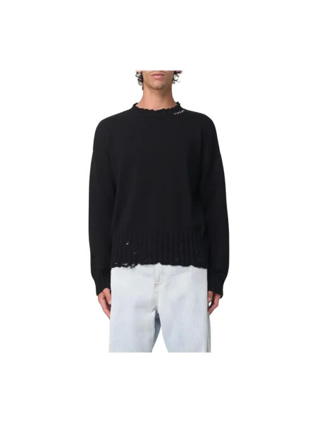 Dzianinowy sweter Marni casual czarny