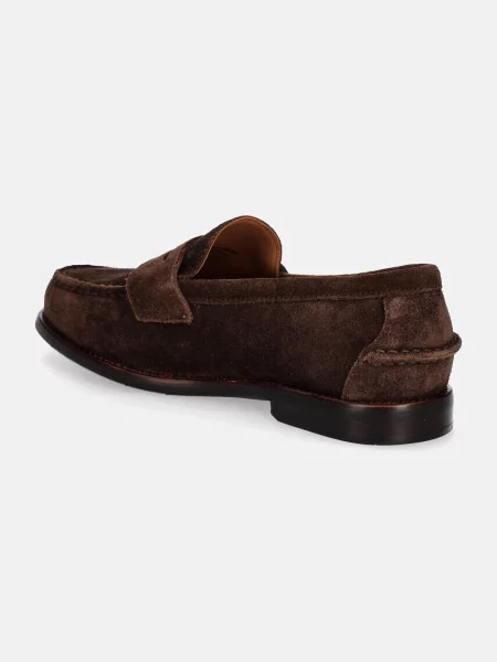 Semišové mokasíny Polo Ralph Lauren Alston Penny hnědá