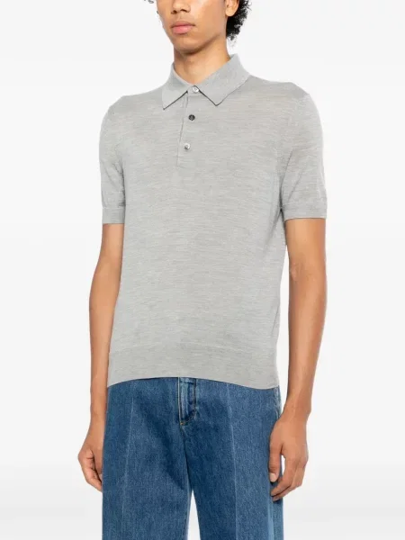 Tricou polo Tom Ford gri