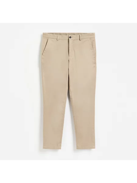 Reserved Chino slim fit nadrág bézs