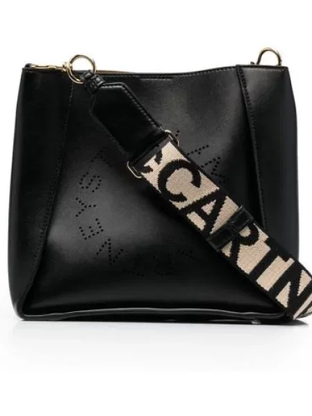 Kabelka Stella Mccartney s autogramem černá