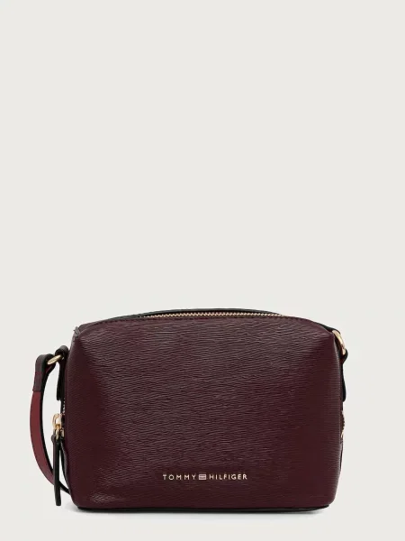 TOMMY HILFIGER Geantă de umăr vin roșu
