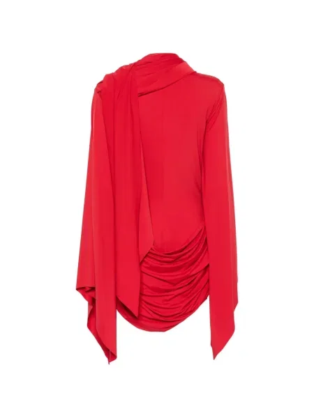 Rochie mini De La Vali drapată roșu