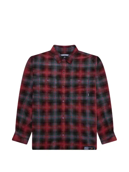 Manšestrová kostkovaná košile Neighborhood červená
