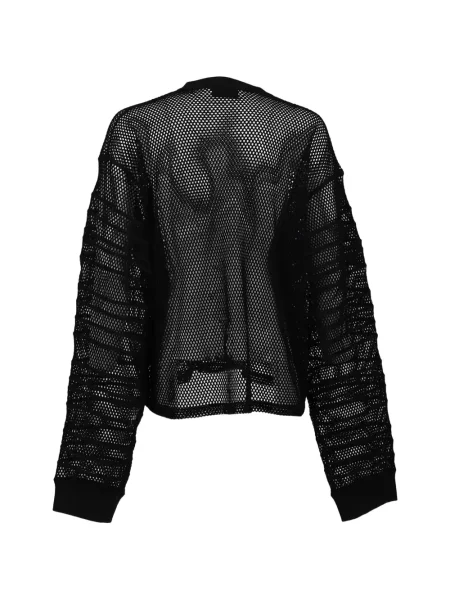 Lung tricou Filth plasă negru