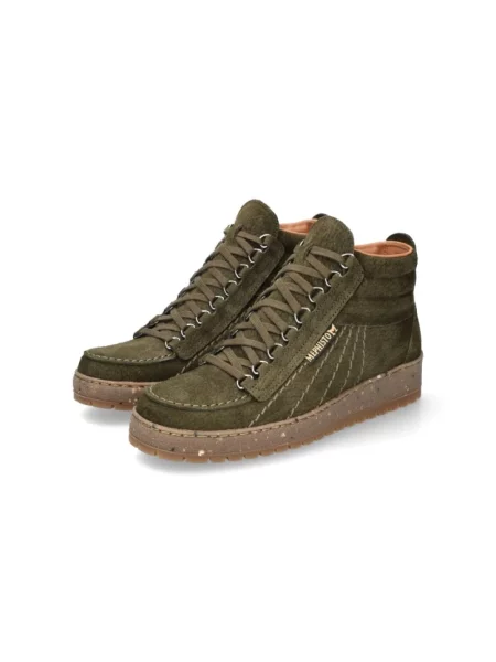 Sneakersy Mephisto zamszowe zielone