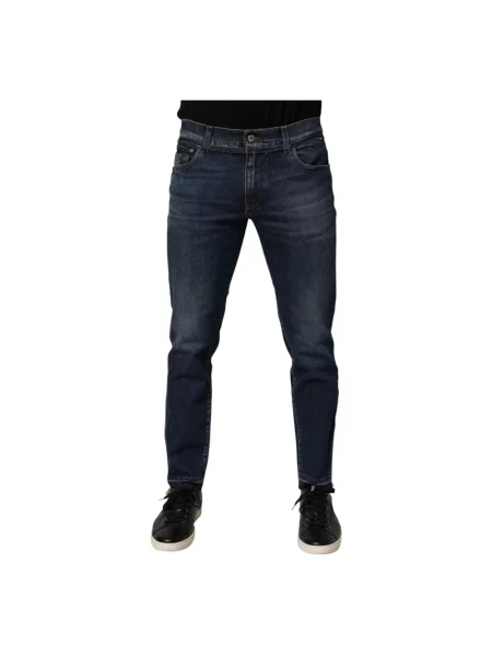 Skinny jeansy skinny Dolce And Gabbana niebieskie